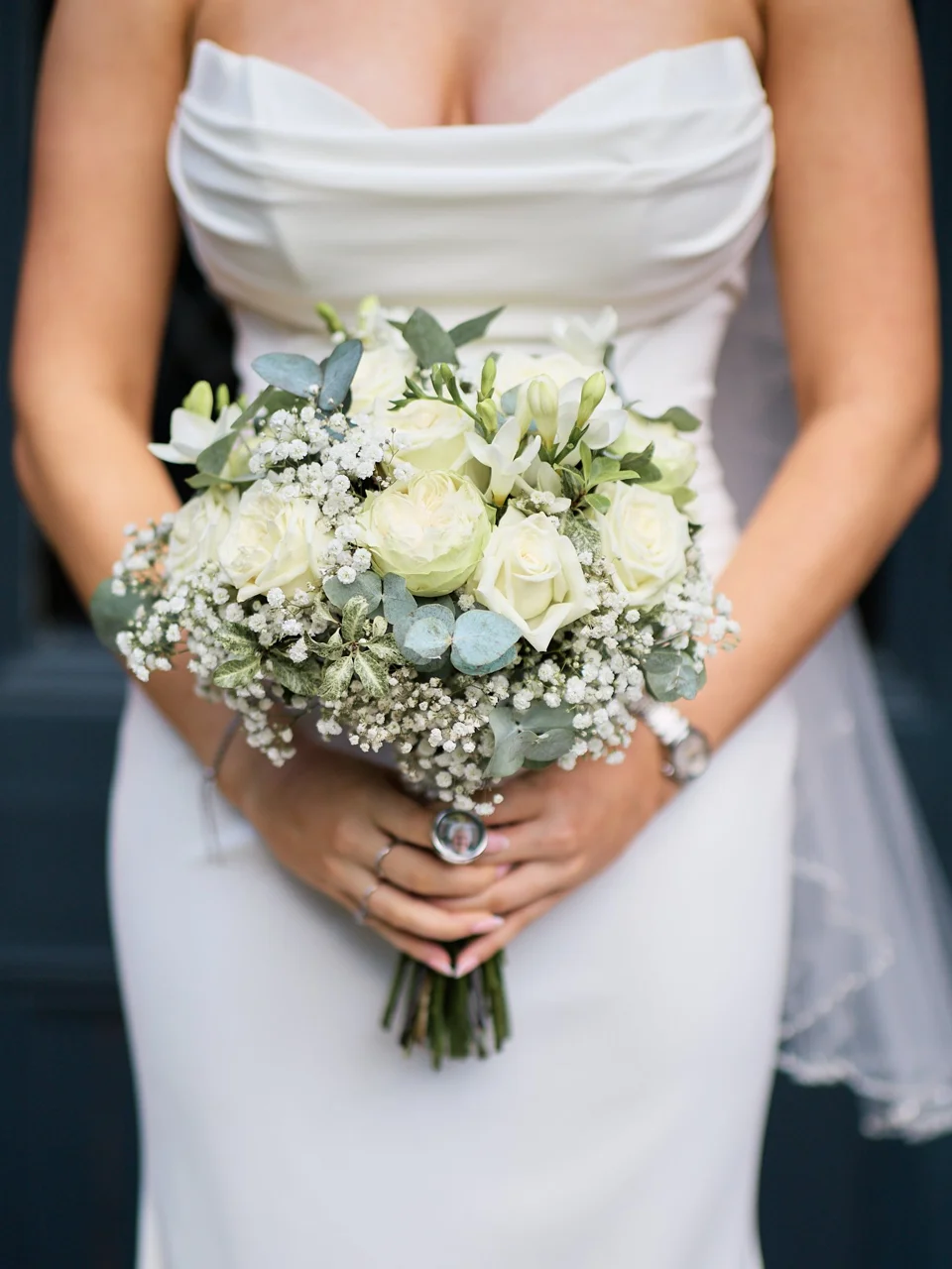 Wedding flowers before the ceremony