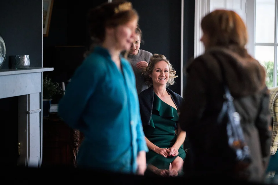 A moment from Rachel & Thomas’s wedding at Godwick Hall & Great Barn