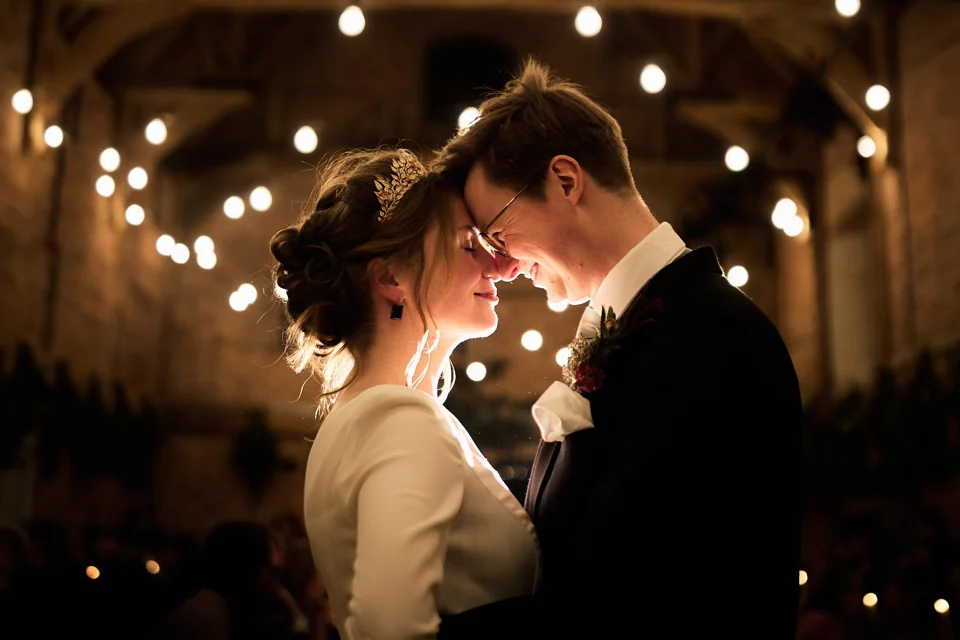 A moment from Rachel & Thomas’s wedding at Godwick Hall & Great Barn
