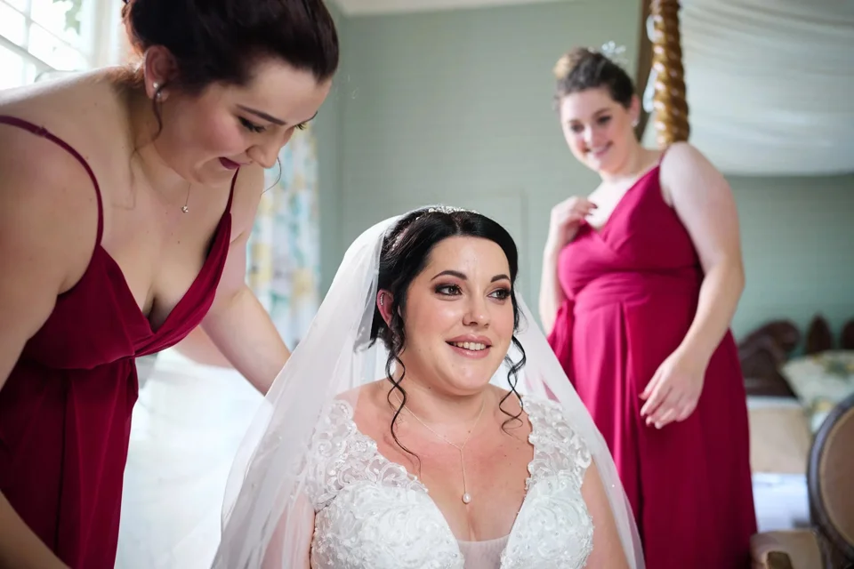 A moment from Ruth & Mark’s wedding at Bressingham Hall & High Barn