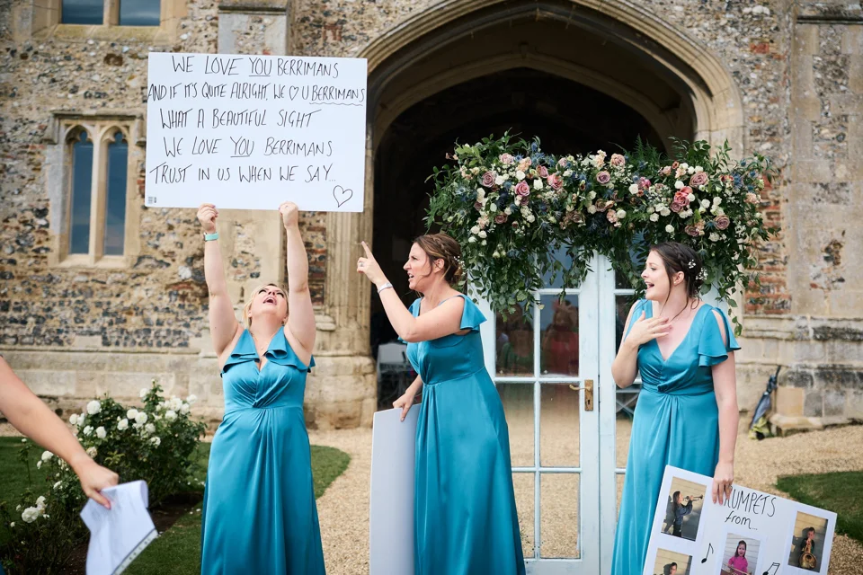 A moment from Alisa & Sam’s wedding at Pentney Abbey