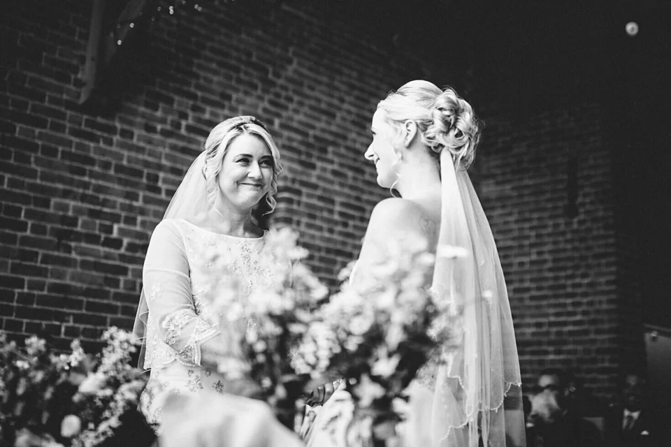 A moment from Charlotte & Gemma’s wedding at Southwood Hall