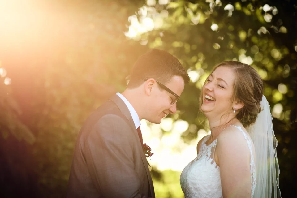 A moment from Steph & Kris’s wedding at Dairy Barns