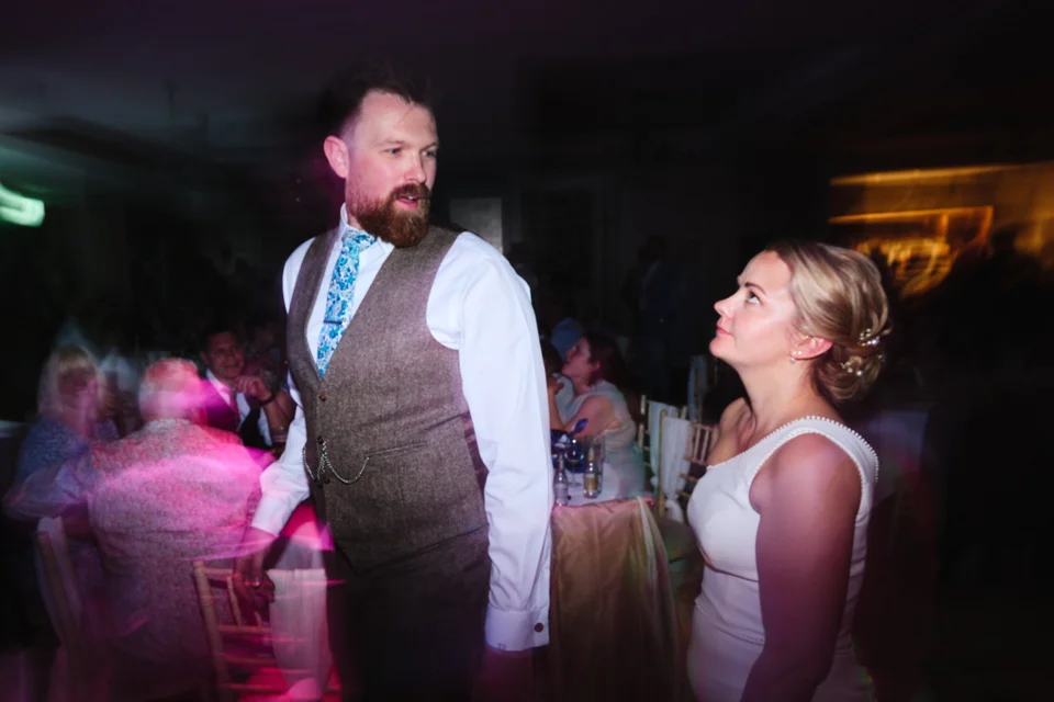 A moment from Charlie & Tom’s wedding at Park Farm Hotel